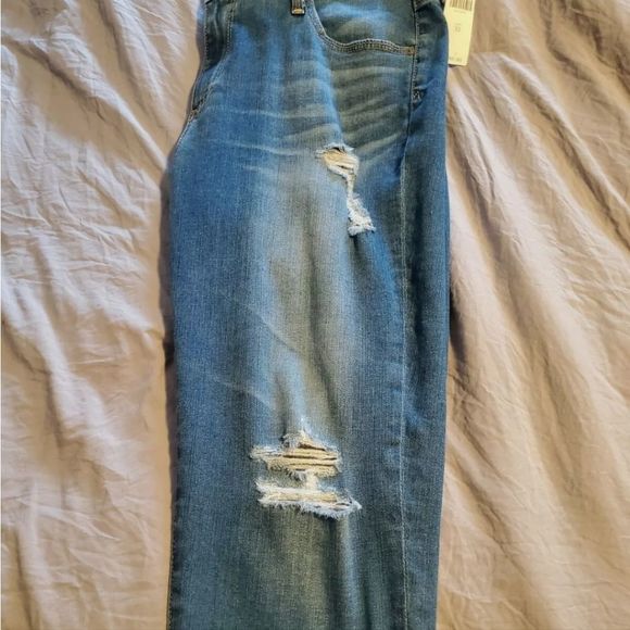 Anthropologie Middi Ankle Distressed Jeans Size 32R - Picture 6 of 7